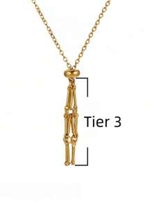 1件/4件装时尚多层网状笼吊坠项链，可调节金银笼项链托架，适用于DIY珠宝，男女皆宜作为礼物，可自由搭配各种宝石 - 網兜項鍊 - 查看 16