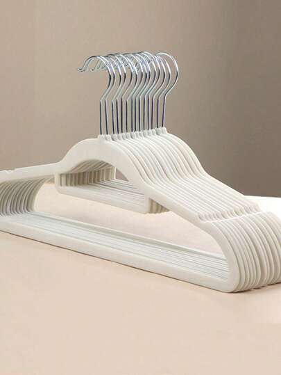 10/20/40 st. galge i flockformad stil för vuxna, spårfri och halkfri, för tjocka byxor i hemmet, organisering av garderob, klädstöd