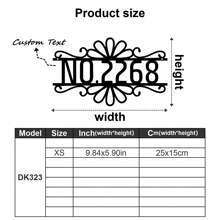 1pc Custom Vintage Metal Doorplate Decorative Art, Rural Street Nameplate Wall Decorations - Personalized Door Numbers And Text - Wall-Mounted Multifunctional Address Signs, House Numbers, Outdoor Address Signs, Farmhouse Door Art,Graphic Print