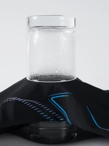 361degree Men's Professional Athletic 5-Inch Swim Trunks, Drawstring Waist, Inbuilt Lining, Side Stripe Print, Quick Dry High Stretch Fabric, Suitable For Vacation, Beach, Spa, Kayaking, Windsurfing, Sailing, Diving, Surfing, Snorkeling, Beach Volleyball, Fitness, Teens And Adults, All Season