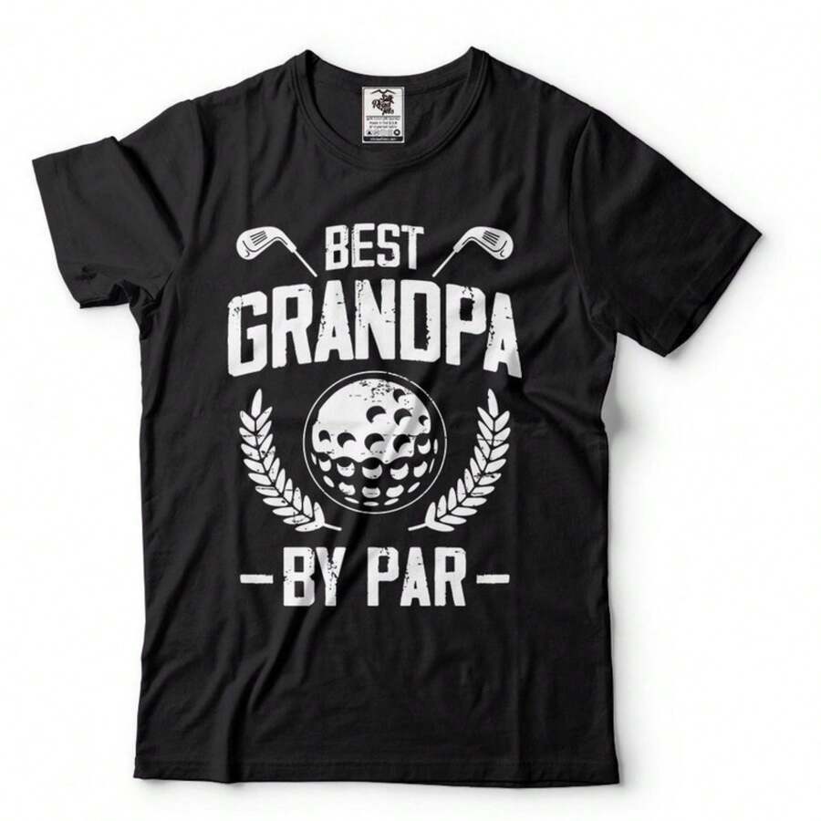 Best Grandpa By Par Grandpa Golf Shirts  Gift Ideas Best  Ever Shirt Fathers Day Gift Golfing Grandpa Funny Shirt For Dads - Black - View 1