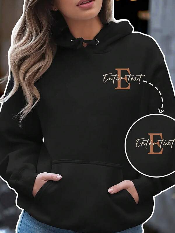 Sudaderas con texto personalizado, personalizadas para reuniones familiares, grupos, bebés, amigos, parejas, mascotas, festivales de música, regalos de otoño/invierno para mujeres para el Día de San Valentín, Halloween, Acción de Gracias, Navidad, aniversario, boda, mejores amigos, ornamentales, elegantes, de moda