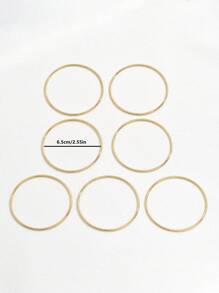 7pcs/set Fashionable Stainless Steel Minimalist Bangle For Women For Daily Decoration