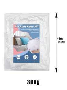 1 Conjunto de 100/200/300/400/600g de Preenchimento Tridimensional de Poliéster, Macio e Inodoro, Adequado para Preencher Travesseiros, Material de Enchimento de Boneca Feltrada Trançada