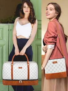 3pcs IBFUN Travel Bag Set - Handbag, Foldable Tote Bag With Shoe Compartment, Fitness Bag, Suitable For Business Trip, Travel, Clothing Storage - Multicolor - View 10