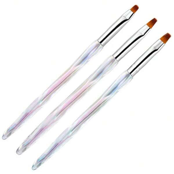 Nagelkunstpenselen, 8-pack nagelcontourpenselen, dubbelzijdige acrylnagelpenselen, tekengereedschappen voor nagellijnen, tekengereedschappen voor lange lijnen, fijne details, precieze tekeningen, delicate kleuren, lange en dunne lijnen, penselen voor French manicure