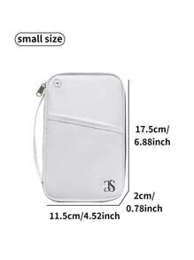 1pc RFID Blocking Passport Holder, Waterproof Travel Document Organizer With Card Slots