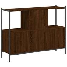 Bibliothèque en bois marron 102x28x77,5 cm bois d'ingénierie
