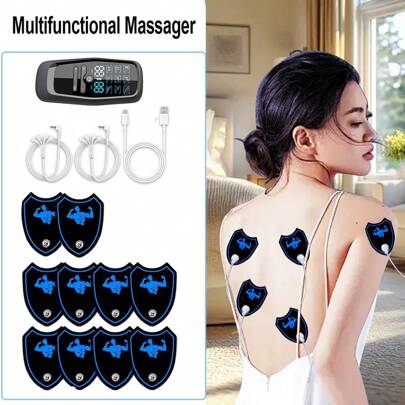 Dual Output Multifunctional Massager, One Machine For Two People At The Same Time, Compact And Easy To Carry, 9 Modes 30 Intensity Levels