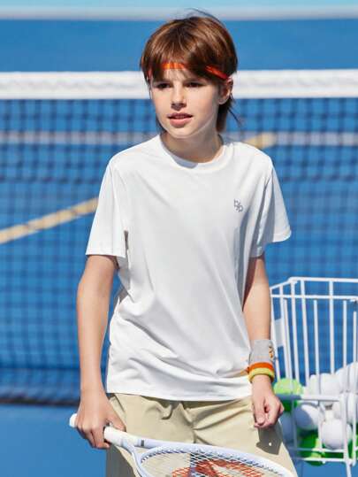 Balabala 2-25pcs Kids Short Sleeve T-Shirt, Boys' Soft Quick-Dry Tops For Summer