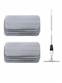 1/2pcs Reusable Microfiber Cloths For Deerma TB500/TB800 Spray Mop, Replacement Accessories - Grey - View 1