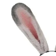 Diadema con orejas de conejo multicolor - Gris - Ver 5
