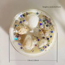 1pc/2/Pcs/6pcs Shell Sequin Aromatherapy Candle Gift Fragrance Color Sequin Dried Flower Soybean Conch Candle - Christmas Gift - Candlelight Dinner - Furniture Essential - Party Gathering -6 Unique Fragrances Create A Romantic Atmosphere, Perfect For Valentine's Day And Graduation Gifts!