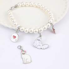 1 件金属猫饰品 DIY 可爱钥匙扣耳机包吊坠耳环手链项链珠宝制作配件礼物 - 彩色 - 查看 2