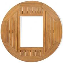 vidaXL Table Top For Beer Crate 70 Cm Teak Wood