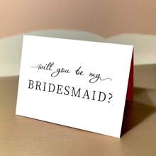 1 张伴娘求婚卡、你愿意做我的伴娘吗、伴娘求婚卡、小型企业用品、感谢卡、生日礼品卡、不常见物品、礼品卡、圣诞节