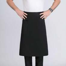 Chef's Half-Length Apron, Short Apron For Hotel & Restaurant Kitchen Staff