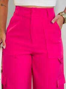 YING ZI Women Pants - Màu Hồng Tươi - Xem 5