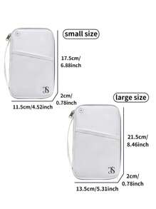 1pc RFID Blocking Passport Holder, Waterproof Travel Document Organizer With Card Slots