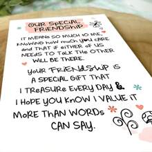 Lustige Dankeskarten für Freundschaft, hochwertigem Papier, feierliche Freundschaftssegen Geschenke für beste Freunde, aufrichtige Freundschaftskarten mit Umschlägen