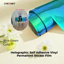 Permanente vinylrol - 30 cm x 102 cm, UV- en waterbestendig, perfect voor doe-het-zelfprojecten binnen en buiten, compatibel met alle machines