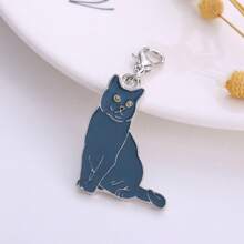 1 件金属猫饰品 DIY 可爱钥匙扣耳机包吊坠耳环手链项链珠宝制作配件礼物 - 彩色 - 查看 10