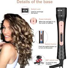 Curling Iron Wand Set, Curling Wand 3 In 1 Hair Curling Wands Interchangeable Ceramic 0.35-1.25inch Barrel Hair Curler, With Heat Resistant Glove
