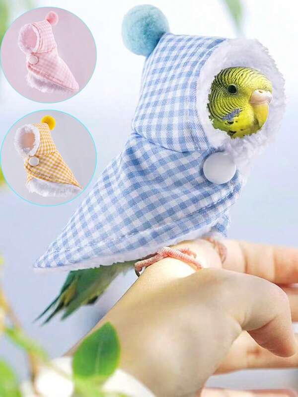 1 Cute Bird Costume, Parrot Cloak, Comfortable Fabric For Budgies, African Grey Parakeets, Cone-Tailed Parrots, Gentoo Parrots, Lovebirds And More!