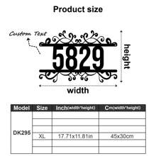 1pc Custom Vintage Metal Doorplate Decorative Art, Rural Street Nameplate Wall Decorations - Personalized Door Numbers And Text - Wall-Mounted Multifunctional Address Signs, House Numbers, Outdoor Address Signs, Farmhouse Door Art,Graphic Print