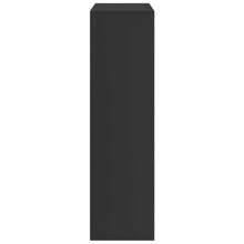 Étagère séparatrice de pièces noire 69,5x29x103,5 cm