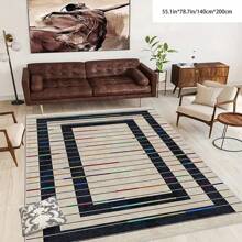 [Crystal Velvet, PVC Bottom, 5mm Thickness] 1pc Bohemian Style Carpet - Waterproof, Anti-Slip, Absorbent, Machine Washable, Soft & Comfortable Mat, Suitable For Kitchen, Living Room, Bedroom, Hallway, Bathroom, Laundry Room - Easy To Clean, Carpet, Home Decor Home Bathroom Decor Bath Rug Outdoor Rug Door Mat