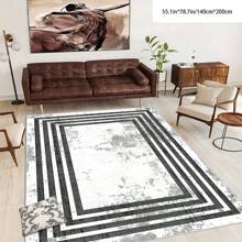 [Crystal Velvet, PVC Bottom, 5mm Thickness] 1pc Bohemian Style Carpet - Waterproof, Anti-Slip, Absorbent, Machine Washable, Soft & Comfortable Mat, Suitable For Kitchen, Living Room, Bedroom, Hallway, Bathroom, Laundry Room - Easy To Clean, Carpet, Home Decor Home Bathroom Decor Bath Rug Outdoor Rug Door Mat