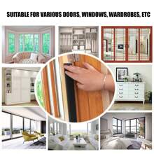 2 Rolls 1.5cm*2m Window Sealing Strips, Door Soundproof Anti-Dust Windproof Foam Gasket For Steel Windows, Self-Adhesive