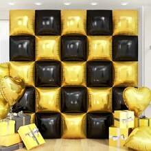 25 件/套双面方形铝箔气球墙套件，多色花环拱门，适用于婚礼、生日、周年庆典、拍照亭、派对装饰 - 彩色 - 查看 11