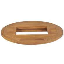 vidaXL Table Top For Beer Crate 70 Cm Teak Wood