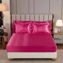 Satin Bed In A Bag 8 Pieces Queen Size Silk Like Black Comforter Set Luxury Silky Bedding Set Soft Lightweight Comforter Set Cooling Sheet Set