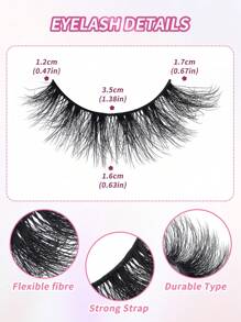 5pairs/Set Fox Eye Fluffy False Eyelashes With Leaf-Shaped Tray, Natural Looking, Thick And Soft,3D Natural Spiky Manga Lashes Cat-Eye Fluffy Wispy Soft Lashes Fake Eyelashes False Eyelashes Strip,Natural Soft Eyelash Crisscross Wispy Fluffy Lashes,Naturally Slender, Curled And Enlarged Eyes,For Women To Use Travel, Party ,Chrismas,Gifts For Women﻿ - 眼尾拉長款 - 查看 5