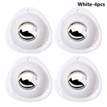 4Pcs/Set Self Adhesive Caster Wheel 360 Swivel Heavy Duty Moving Furniture Casters Mini Mute Plastic Rolling Pulley,School Supplies,Back To School