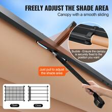 Outdoor Retractable Gazebo With Canopy, 12'x16', 10'x13', 10'x10', Aluminum Gazebo With Retractable Canopy, Modern Gazebo With Shade Canopy For Patio, Garden, Deck, Backyard, Beige, Gray, Blue - 10*13ft, Beige - 查看 4