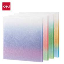 Bloc de notas adhesivas impermeables de PET transparente Deli de 50 hojas, blocs de notas cuadrados para material escolar y de oficina