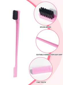 Set de 11 peines, Botella de rociado continuo de 200ml, Set de peines para esponjar, cepillar el borde y la espalda con pinzas de pico de pato para mujeres y niñas, peines de carbono para esponjar con púas de metal, peine premium de dientes anchos