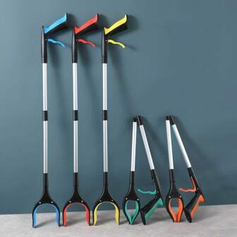 1PC/2PCS Foldable Grabber Reacher Tools, 360° Rotating Head, Long Lightweight Trash Claw Grabber Pickup, Adjustable Length Gripper And Reaching Extension Tools With Strong Magnetic Tip, Handy Trash Claw Grabber, Reaching Assist Tool For Trash Pick Up, Garden Nabber, Litter Picker - Heavy Duty Pick Up Stick Grabbers For Seniors, Trash Picker, Surgery Recovery Must Haves Gifts, Cleaning Supplies For Outdoor & Indoor