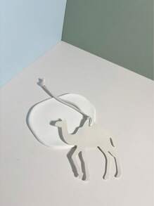 1 pieza Llavero de PU de unicolor en forma de camello, accesorio de moda simple y lindo para mochila, bolso de hombro, bolso de mano, equipaje, adecuado para parejas, estudiantes, hombres y mujeres para uso diario, citas, vacaciones, viajes, Día de San Valentín, Navidad, mamá, niños