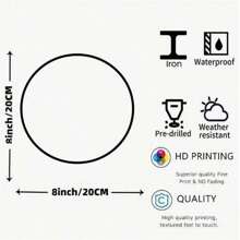 足球主题艺术金属锡标牌，装饰性金属圆形墙牌，适用于家庭、办公室和派对装饰 - 20.32 X 20.32 厘米，非常适合房间装饰 - 彩色 - 查看 2