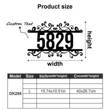 1pc Custom Vintage Metal Doorplate Decorative Art, Rural Street Nameplate Wall Decorations - Personalized Door Numbers And Text - Wall-Mounted Multifunctional Address Signs, House Numbers, Outdoor Address Signs, Farmhouse Door Art,Graphic Print