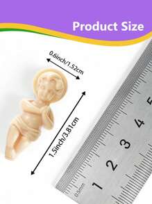 72/36/24pcs Tiny King Cake Figurines, 1.5 Inch Bulk Mini Statues, Suitable For Ice Cubes Games, Carnival Parties, DIY Crafts, Game Props, Decorations