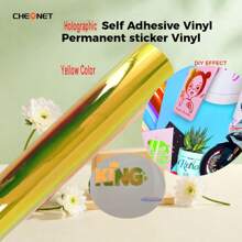 Permanente vinylrol - 30 cm x 102 cm, UV- en waterbestendig, perfect voor doe-het-zelfprojecten binnen en buiten, compatibel met alle machines