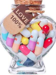 40-100pcs Of Love Letters In Each Glass Bottle. Valens Dav Ove Capsyle Leters Romantic Paper Love Messae Cute Things Gift DlY For Wife Husband Bovfiend Ginfiend Anniversary Birthday Mother's Day Thanksgiving Bay Gift