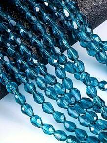 50pcs Crystal Glass Water Drop Beads For DIY Handmade Jewelry Making