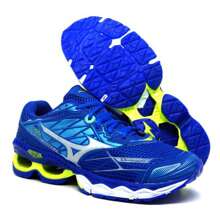 Men's Special Size Mizun Wave Creation 20 Gym Running Walking Shoes Promotion - Xanh đậm - Xem 1